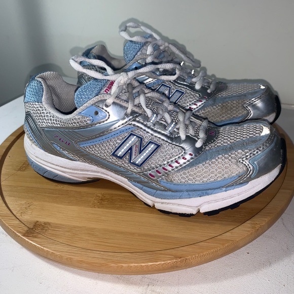 NEW BALANCE 768 Women’s Shoes Silver Baby Blue Abzorb RCTEVR NLOCK - Picture 6 of 7